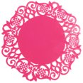 thumbnail image 2 of Clearance Glass&Bottle under $5,Lace Flower Doilies Silicone Coaster Tea Cup Mats Pad Insulation Placemat LAU, 2 of 6