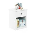 thumbnail image 4 of Pemberly Row Engineered Wood Nightstand with One Drawer in White (Set of 2), 4 of 7