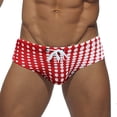 thumbnail image 1 of Short Swimming Trunks for Men Drawstring Low Waist High Vent Quick Dry Swim Shorts, 1 of 5