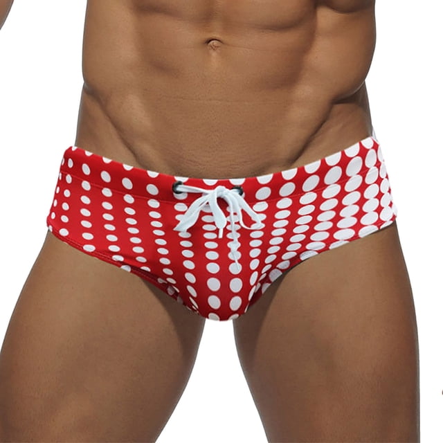 Short Swimming Trunks for Men Drawstring Low Waist High Vent Quick Dry Swim Shorts