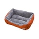 thumbnail image 2 of Cama para perros pequeños y gatos de 17,7x11,8 pulgadas, suministros suaves y cálidos para mascotas, Base antideslizante multifuncional, cama para Naranja, 2 of 9