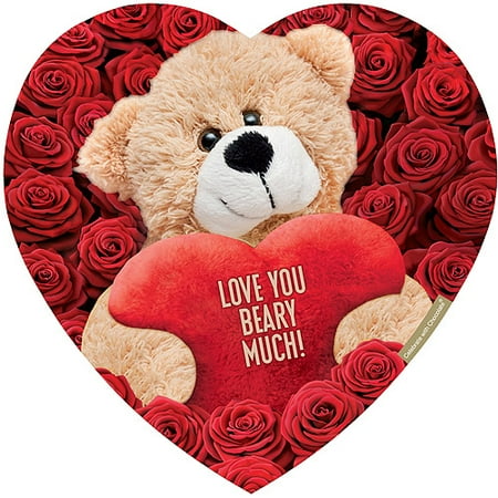 Elmer Chocolate Milk Dark Chocolates In Teddy Bear Heart Box