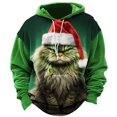 thumbnail image 1 of Sudaderas con capucha navideñas para hombre, sudadera de manga larga con estampado de animales navideños, ropa de otoño e invierno para hombre, Tops informales de moda para vacaciones, 1 of 4