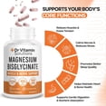 thumbnail image 4 of DR Vitamin Solutions Magnesium Bisglycinate 400mg Capsules, Chelated Magnesium for Muscle & Nerve Support, 60 Count, 4 of 9