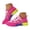Hot Pink, variant on Womens Running Shoes Color Block Fashion Sneakers Knitting Lace Up Workout Casual Sports Mesh Walking Shoes (Blue,9)