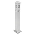 thumbnail image 6 of Metal Vertical Trash Bin Cigarette Butts Ash Collector Outdoor & Indoor Stainless Steel Trash Can Container Silver, 6 of 20
