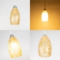 thumbnail image 3 of Kiven Can Lights Retrofit Recessed Lighting with E26 Power Outlet Adapter, 4/5 Inch Replacement Conversion Kit, Set of 3 Glass Pendant Lighting Fixture for Hallway Kitchen DZ0506, 3 of 7