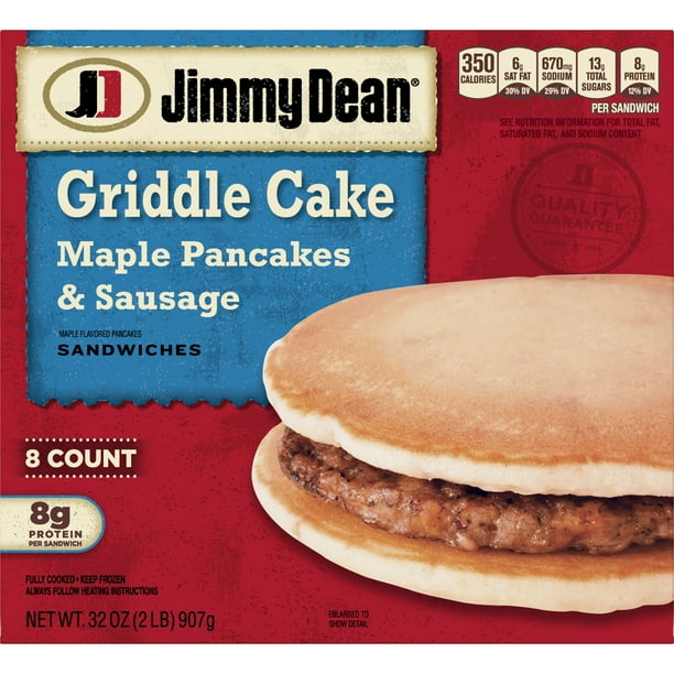 Jimmy Dean® Maple Pancake & Sausage Griddler Sandwiches, 8 Count