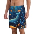 thumbnail image 2 of Fotbe Whimsical Underwater Fantasy Trajes de Baño Estampados para Hombre, Shorts de Verano de Secado Rápido, Ropa de Playa, Bañadores-Small, 2 of 6