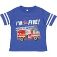 thumbnail image 3 of Inktastic I'm 5 Fire Truck 5th Birthday Boys or Girls Toddler T-Shirt, 3 of 5