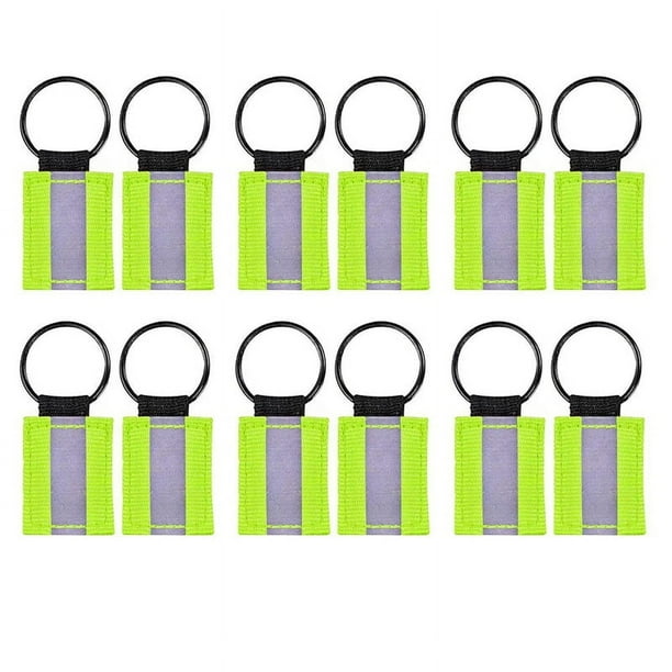 Reflectante de 12 Piezas, Etiquetas Reflectantes de Alta Visibilidad, Colgantes Reflectantes para Mochila, Bolso, Collar de Perro