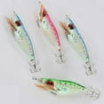 thumbnail image 3 of OPOLSKI 5Pcs Saltwater 3D Shrimp Fishing Lure Luminous Prawn Flick Bait Squid Jig Hook Tackle, 3 of 7