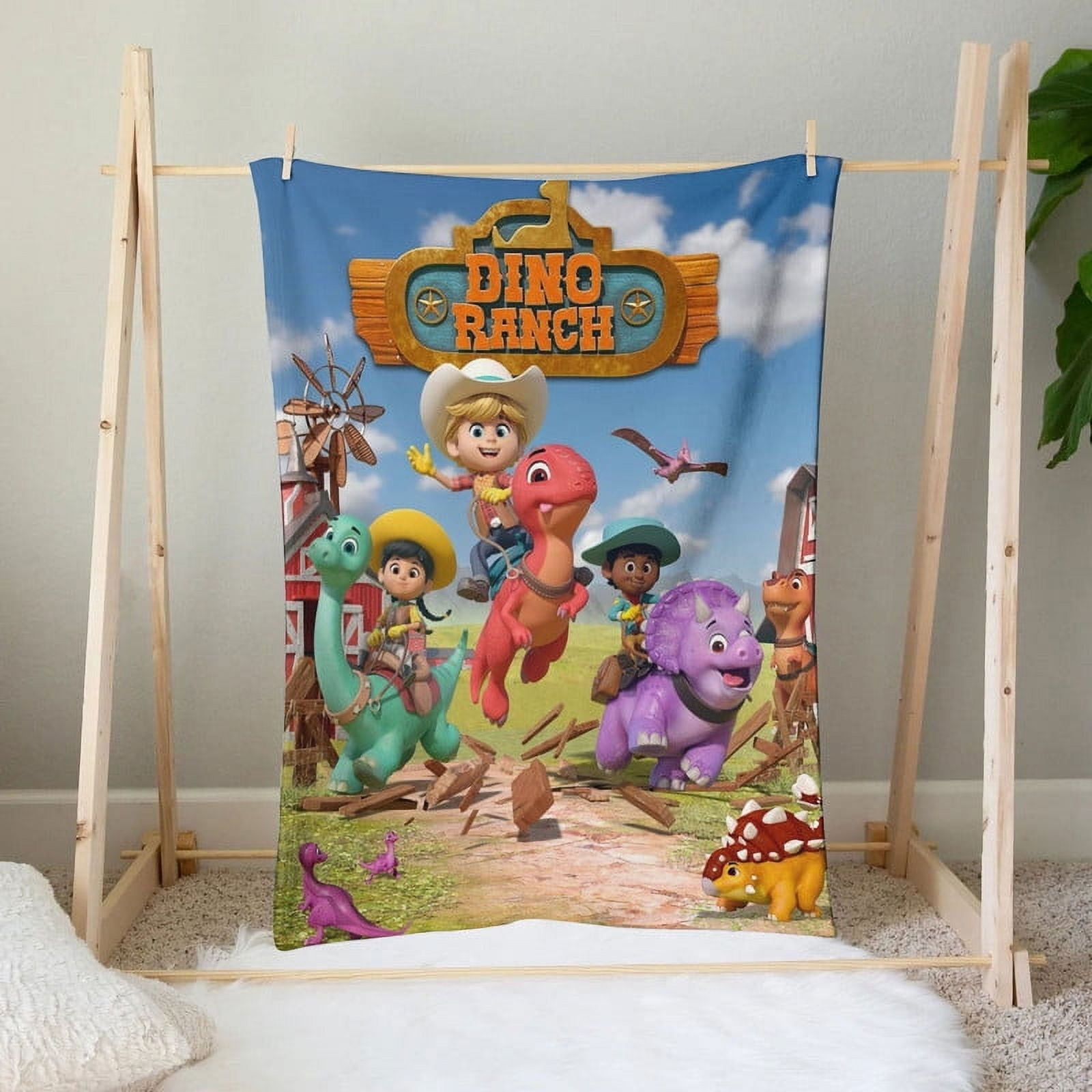 dino ranch Throw Blanket Gifts for Fans Lover Girls Boys Women Present Hoodie Him Bed 30"x40"