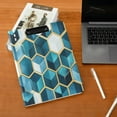 thumbnail image 5 of FORMRS A4 Clipboard Folder with Pen Holder Horizontal Foldable School Office Binder, Light Blue Geometric Pattern, 5 of 9
