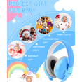thumbnail image 3 of ZOHAN Baby Earmuffs,Babies Ear Muffs Noise Protection,Ages 3-36+Months Noise Cancelling Headphones for Toddlers,Adjustable Infant Ear Protection for Travel,Improves Sleep,Outdoor-Blue, 3 of 6