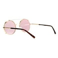 thumbnail image 4 of SA106 Metal Round Circle Lens Detachable Clip On Sunglasses Gold Peach, 4 of 4
