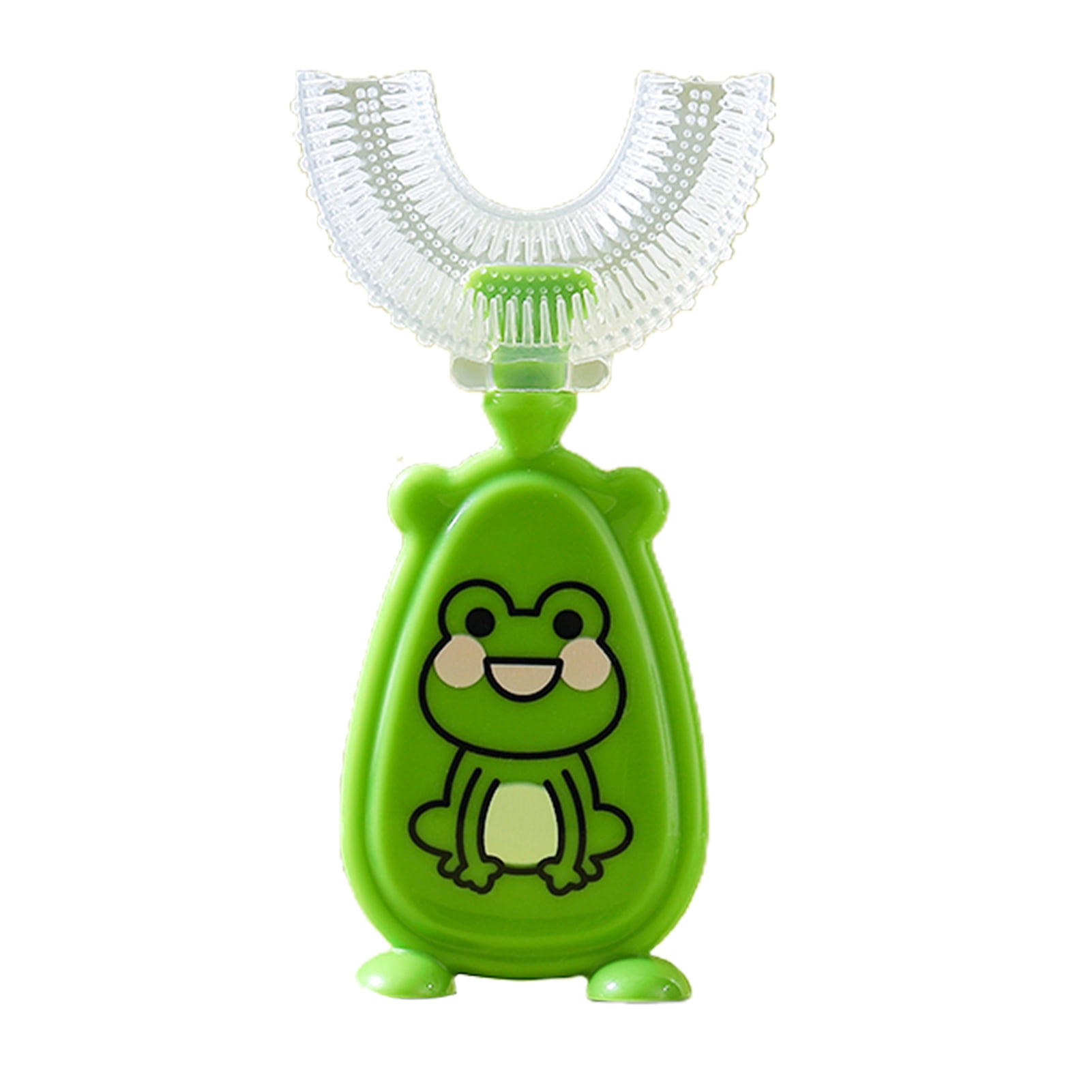 GIFZES Kids Toothbrush Deeply Cleaning Soft Brush Hair Lightweight Teeth Cleaning U-Shaped Toothbrush for Toddlers