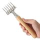 thumbnail image 2 of Ice Pick with Wooden Handle, 6 Fork Silver Stainless Steel Ice Crusher for Ice Breaking at Home and Bar (6 Fork), 2 of 5