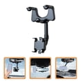 thumbnail image 3 of AntiGuyue Rotatable Car Phone Holder Black Rear View Mirror Mount for Secure Phone Grip While Driving, 3 of 7