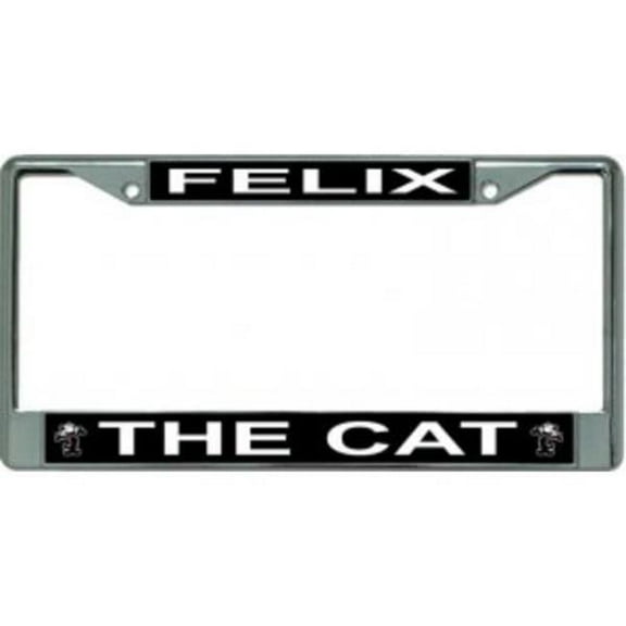 Felix The Cat Chrome License Plate Frame