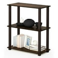 thumbnail image 4 of Furinno Turn-S-Tube 3-Tier Compact Multipurpose Shelf Display Rack with Square Tube, Walnut/Brown, 18025WN/BR, 4 of 4