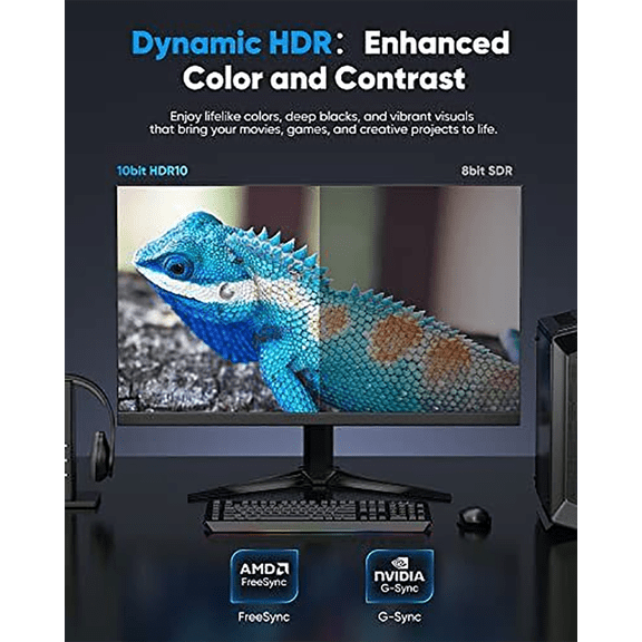 16K DP Cable 8K@120Hz/60Hz 4K@240Hz 80Gbps HDR Video Audio Cable for Laptop Xbox Projector Gaming Monitor Video