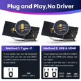 thumbnail image 3 of Extensor de pantalla para laptop CIDETTY 14" FHD IPS USB-C HDMI, 3 of 8