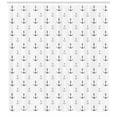 thumbnail image 3 of Ambesonne Anchor Shower Curtain, Hand Drawn Heart Motifs, 69"Wx84"L, Black and White, 3 of 3