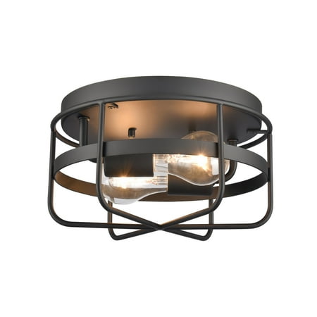 

Elk Home Gael 10 Wide 2-Light Flush Mount - Matte Black