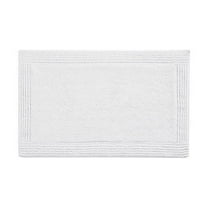 Rugs Cotton Tufted 3000 GSM Reversible Bath Rug White 21x34",Area Rugs
