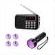 thumbnail image 1 of Kit de 6 Piezas: 1 Radio FM, 4 Bolas Luminosas para Gatos (Incluye Batería), 1 Linterna UV Negra para Investigación Paranormal., 1 of 7