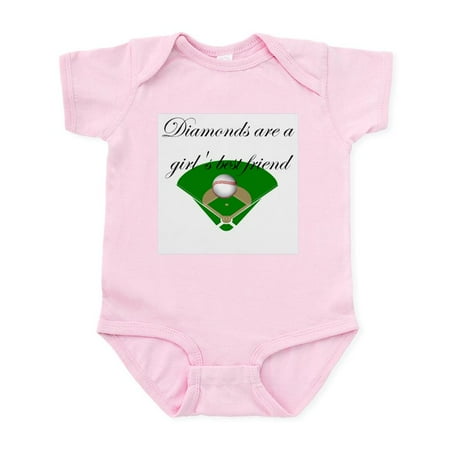 

CafePress - Diamonds Are A Girl s Best Fr Infant Bodysuit - Baby Light Bodysuit Size Newborn - 24 Months