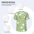 thumbnail image 5 of Rocae Cute Frog2 for Breathable Men's Baseball T-Shirt Fashionable Casual Baseball Jersey, Moisture-wicking Sportswear 4X-Large, 5 of 9