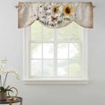 thumbnail image 2 of You Are My Sunshine Tie Up Window Valance Sunflowers Flower Bee Farm Tie-up Valance for Kitchen Windows Adjustable Small Curtain Balloon Shades for Kitchen Bathroom Cafe 42x12inch, 2 of 9