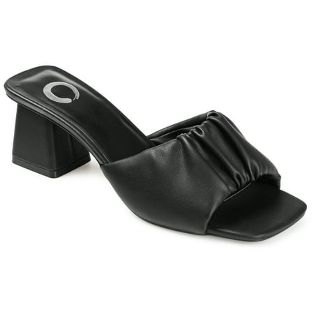 

Journee Collection Womens Briarr Open Square Toe Block Heel Sandals