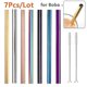 thumbnail image 1 of Juego de pajitas reutilizables de 12mm para beber de acero inoxidable 304 Afortunado  Sencillez, 1 of 5