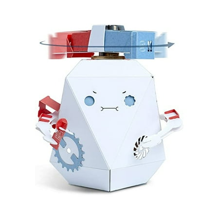 UPC: 0810068933208 | ROBOTRY Moving Paper Robots Making Kit Poli | Bevel Gear – Learn Very Basic 5 Robot Mechanisms