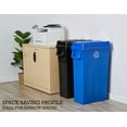 thumbnail image 3 of GMNIU 23 Gallon Highboy Plastic Recycling Bin Kitchen Trash Can with Lid, Pass Through Handles, and Dustpan Edge, Blue, 3 of 7