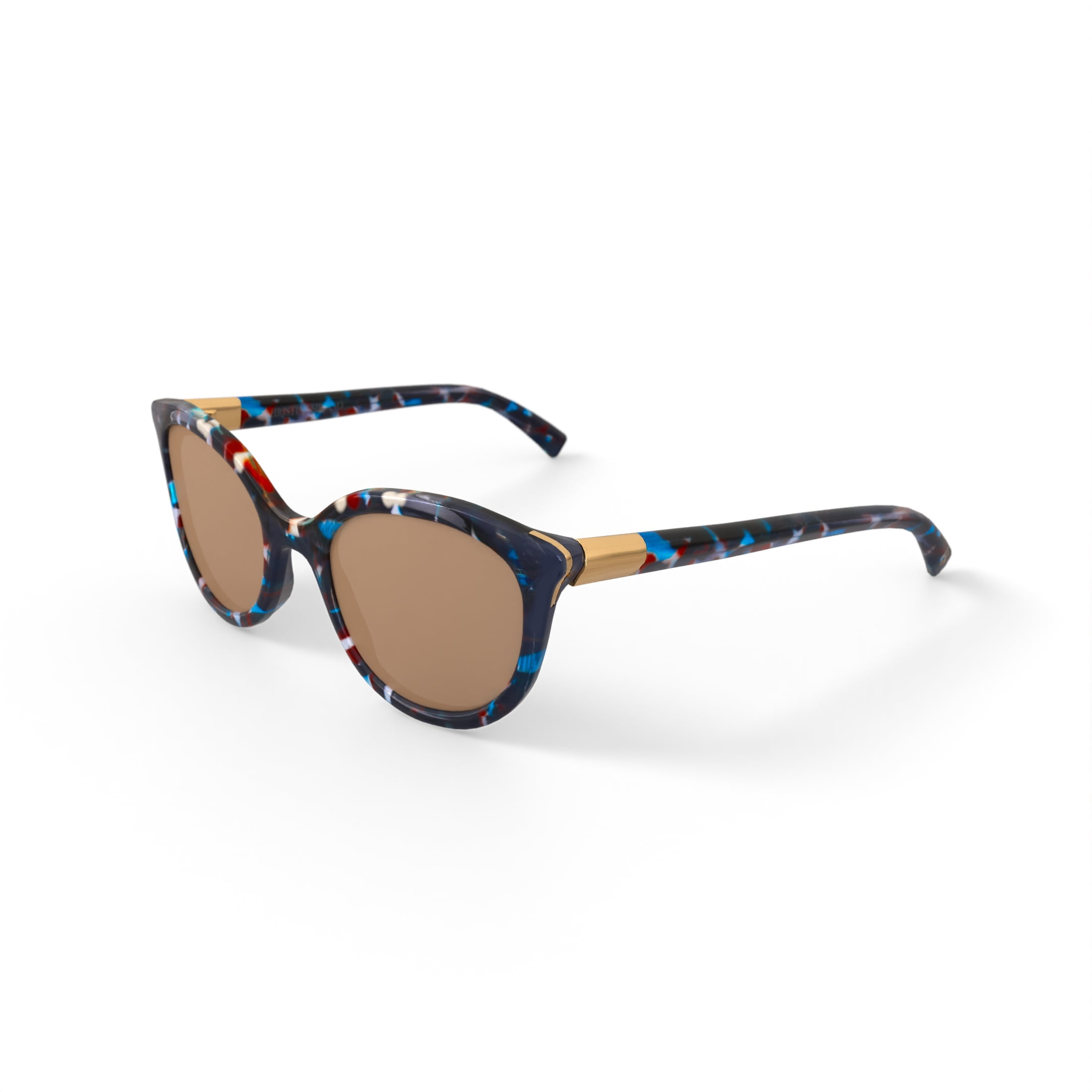 Christian Siriano Rx'able Womens Sunglasses, Ramona, Green Tortoise, 53.0-20.0-142
