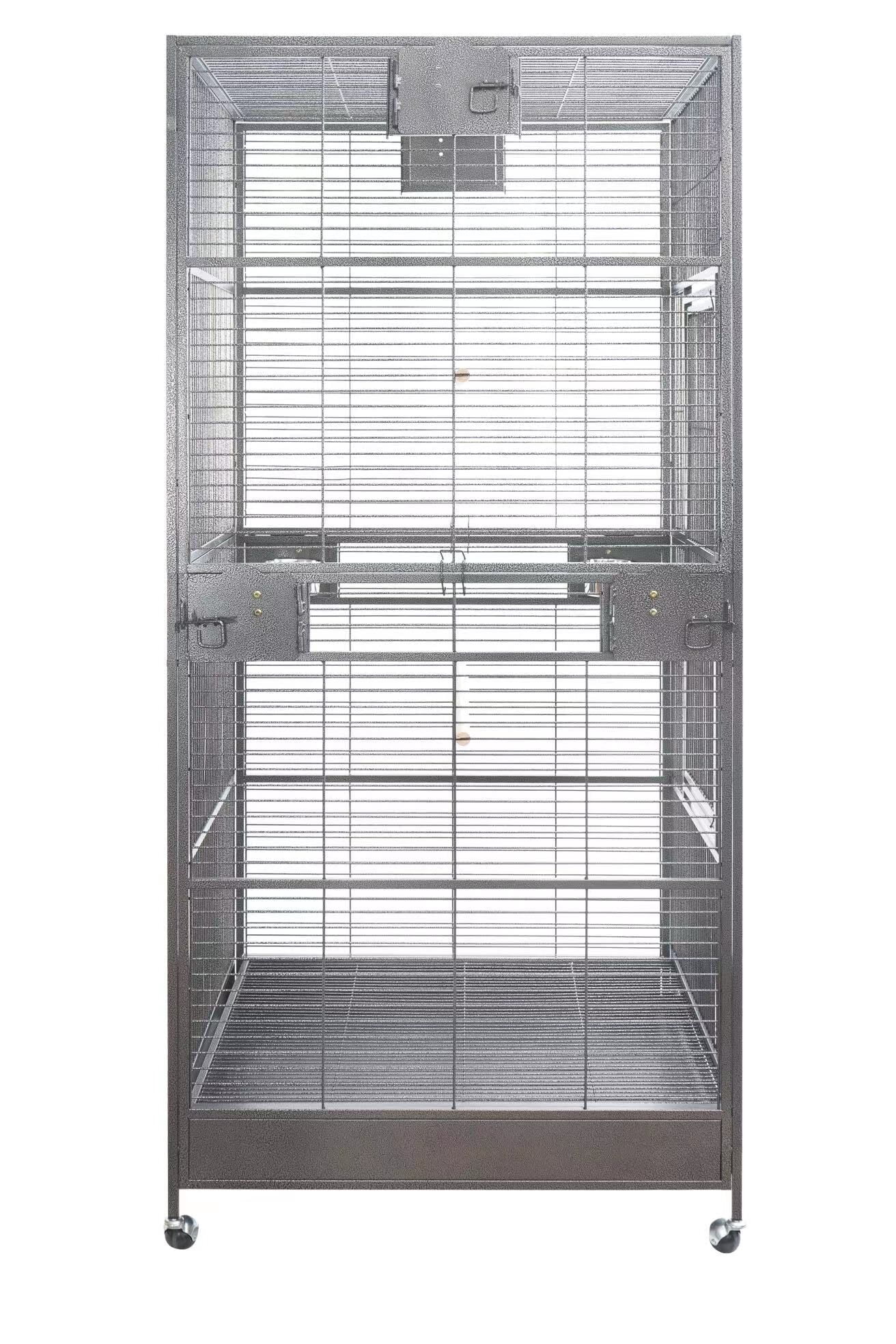 Seny XXL Large Bird Flight Cage Parrot Aviary H80xW35.5xD35.5