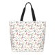 thumbnail image 1 of Balery Summer Floral Bolsa Tote Estilo Estético con Cremalleras, Bolsa de Hombro, Bolsa de Compras Grande y Plegable, 1 of 8
