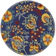 thumbnail image 2 of Nourison Aloha Indoor/Outdoor Navy Multicolor 7’10” x Round Area Rug (8 Round), 2 of 9