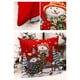 thumbnail image 3 of Funda de almohada Estampado de Papá Noel Viejo sofá cama Decoración para el hogar Funda de almohada Funda de cojín para dormitorio Feliz Navidad 45x45 Cm Eccomum  Funda de almohada, 3 of 7