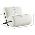 thumbnail image 6 of Meridian Furniture Akira Cream Upholstered Accent Chair, 6 of 10