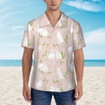 thumbnail image 6 of Picia Rabbit Gentle Cotton Regular Fit Short Sleeve Casual Hawaiian Shirt for Men-Small, 6 of 9