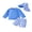 Blue, variant on BemeyourBBs Toddler Baby Boy 2 Piece Swimsuit with Sun Hat Infant Boys Bathing Suit Swimwear UPF 50 Long Sleeve Rash Guard Swiming Tops and Plaid Swim Trunks Shorts Set Summer Pool Beachwear