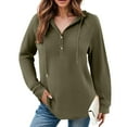 thumbnail image 6 of Godom Womens Hoodies Pullover Sweaters Tunic Tops for Women Loose Fit Dressy Oversized Sweatshirt with Buttons, 6 of 7