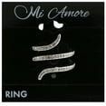 thumbnail image 2 of Mi Amore Crystal Sized-Ring Silver-Tone Size 7.00, 2 of 2