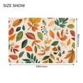 thumbnail image 4 of Yayeee Bath Rug for Bathroom Floor Non Slip Contour Fluffy Soft Absorbent Mat, 20"x24", Beige Retro Leaves, 4 of 7