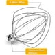 thumbnail image 5 of 2X KN256WW - Accesorio de Batidor de 6 Cables para , Accesorio de Batidora con Soporte Elevador de Tazón de 5-6 Cuartos de Galón, Repuesto, Agitador de Crema de Huevo, 5 of 5